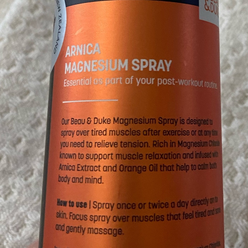 Beau and Duke Arnica Magnesium Spray New - Picture 3 of 5